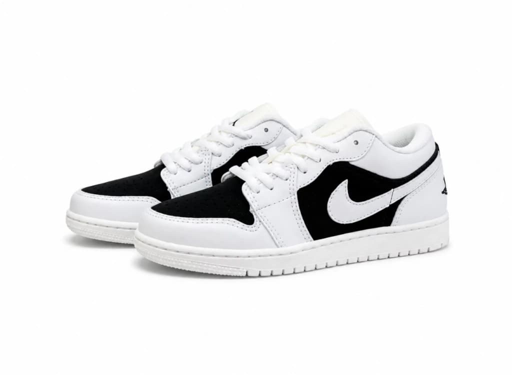 Jordan low - Branco preto, foto 1